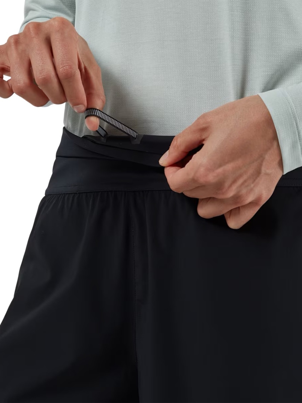 On Running Shorts with Inner Compression Tight - Picture 5 of 7